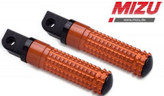 Mizu Race passenger's footpeg, including ABE, Black/Orange | 409SO1120046