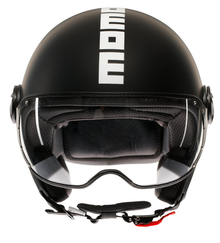 MOMO DESIGN HELMET FGTR CLASSIC MOMODESIGN E2206, MONO MATT BLACK/WHITE | 21184A7001001