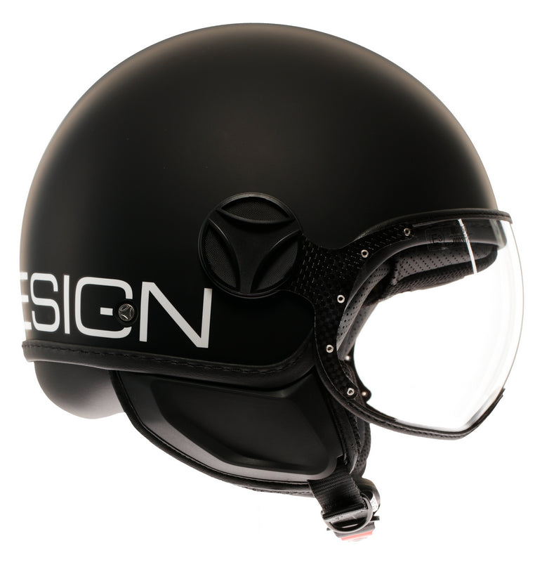 MOMO DESIGN HELMET FGTR CLASSIC MOMODESIGN E2206, MONO MATT BLACK/WHITE | 21184A7001001
