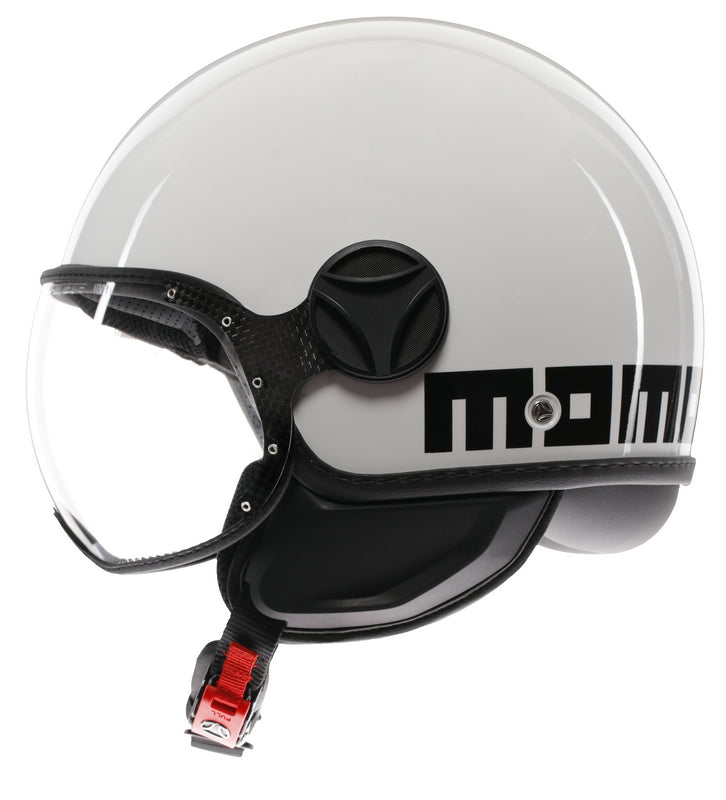 MOMO DESIGN HELMET FGTR CLASSIC MOMODESIGN E2206, MONO WHITE/BLACK | 21184A7001004