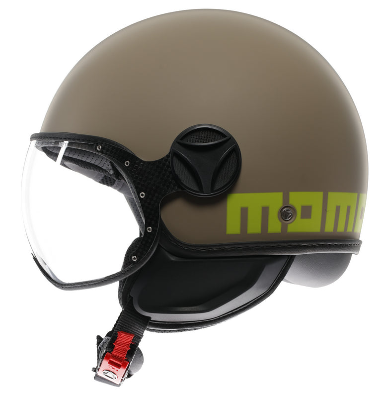MOMO DESIGN HELMET FGTR CLASSIC MOMODESIGN E2206, MONO MATT SAND/LIME | 21184A7001005