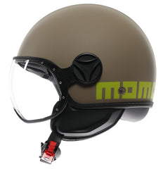 MOMO DESIGN HELMET FGTR CLASSIC MOMODESIGN E2206, MONO MATT SAND/LIME | 21184A7001005