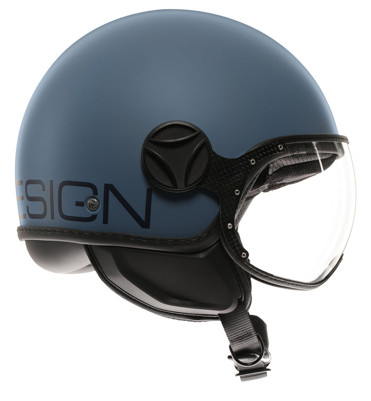 MOMO DESIGN HELMET FGTR CLASSIC MOMODESIGN E2206, MONO MATT DUSTY BLUE/BLUE | 21184A7001006