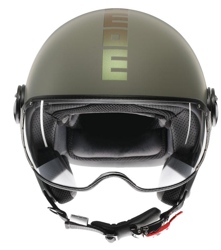 MOMO DESIGN HELMET FGTR CLASSIC MOMODESIGN E2206, FLIP MATT GREEN/BRONZE | 21184A7001013