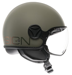 MOMO DESIGN HELMET FGTR CLASSIC MOMODESIGN E2206, FLIP MATT GREEN/BRONZE | 21184A7001013