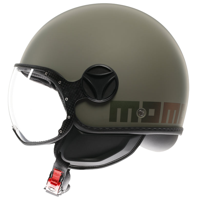MOMO DESIGN HELMET FGTR CLASSIC MOMODESIGN E2206, FLIP MATT GREEN/BRONZE | 21184A7001013