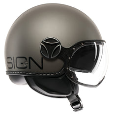 MOMO DESIGN HELMET FGTR EVO MOMODESIGN E2206, MONO MATT TITANIUM FROST/BLACK | 21184A8006004