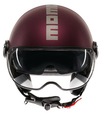 MOMO DESIGN HELMET FGTR EVO MOMODESIGN E2206, MONO MATT AMARENA/SILVER | 21184A8006005
