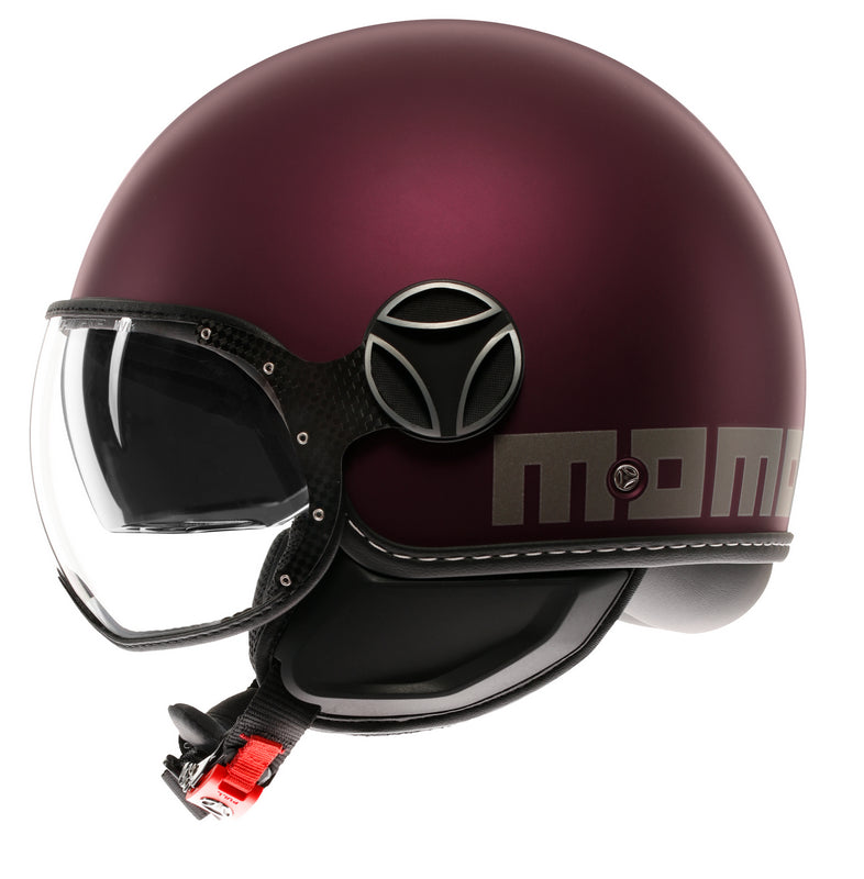 MOMO DESIGN HELMET FGTR EVO MOMODESIGN E2206, MONO MATT AMARENA/SILVER | 21184A8006005