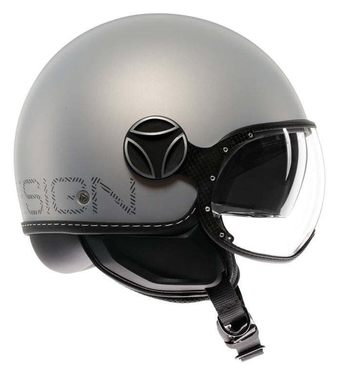 MOMO DESIGN HELMET FGTR EVO MOMODESIGN E2206, HIP MATT GREY/CERULEAN GREY | 21184A8006009