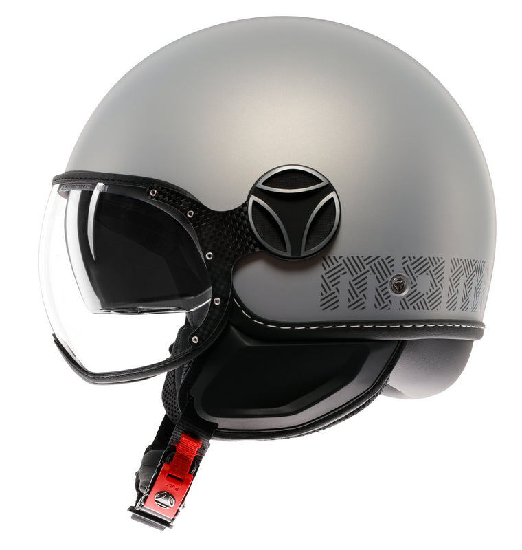 MOMO DESIGN HELMET FGTR EVO MOMODESIGN E2206, HIP MATT GREY/CERULEAN GREY | 21184A8006009