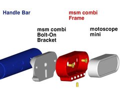 Motogadget Msm Combi Handle Bar Bolt-On Bracket 28,6Mm Polished | 3005048