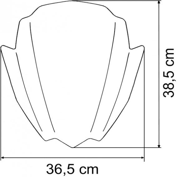 MRA RACING-SCREEN FOR NAKED BIKE - Racing-Screen for Naked-Bikes "RNB" all years