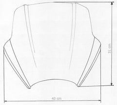 MRA SPEED-SCREEN "A" BMW F800R - Speed-Screen "A" for Naked-Bikes all years