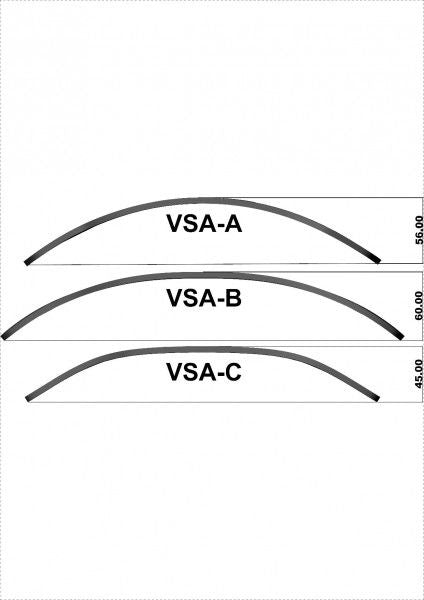 MRA VSA-TYP B (33/22 CM) - Vario-Touring-part "VSA.B" incl. clamps all years
