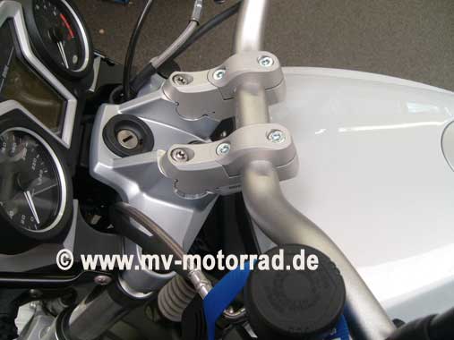 MV Motorrad The Tube Style Superbike Handlebar Adapter for BMW F800GT incl. brake line adapter - 90028F