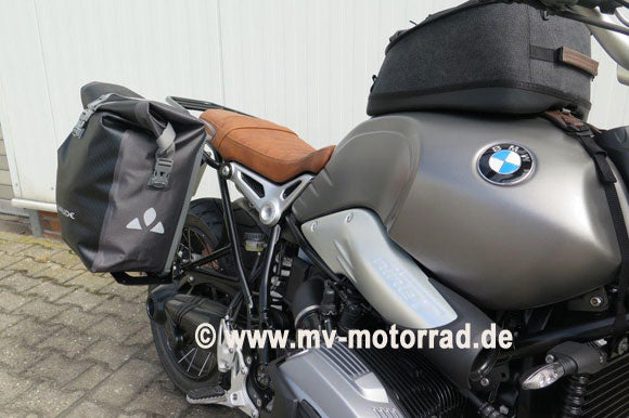MV Motorrad Luggage Rack for Passenger's Footrest for BMW Solo Drivers - Aluminum, in new Design - 905316alu-bmw