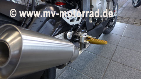 MV Motorrad Vario adjustable Flexible Rider's Footrest lower BMW K1200+ K1300R/S - 908649K1200-K1300SundR