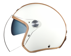 NEXX Garage Helmet X.G30 GROOVY WHITE, CAMEL, Size: XS | 01G3000428111