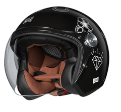 NEXX Garage Helmet X.G30 TATTOO BLACK.WHITE, Size: XS | 01G3001433012