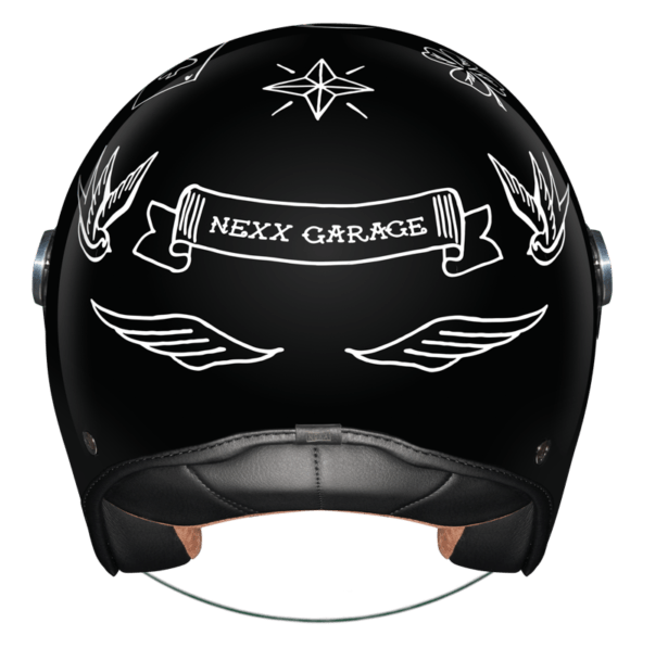 NEXX Garage Helmet X.G30 TATTOO BLACK.WHITE, Size: XS | 01G3001433012