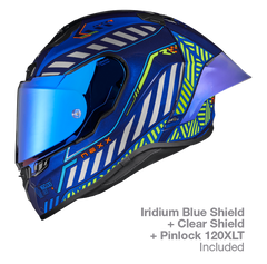 NEXX Race Helmet X.R3R OUT BRAKE INDIGO BLUE, Size: XXS | 01XR303412861