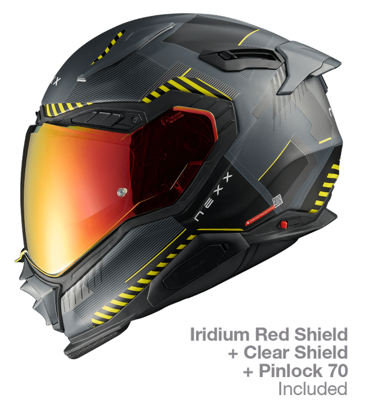 NEXX Street Helmet X.WST3 FLUENCE GREY.YELLOW MT, Size: XXS | 01XS302426019