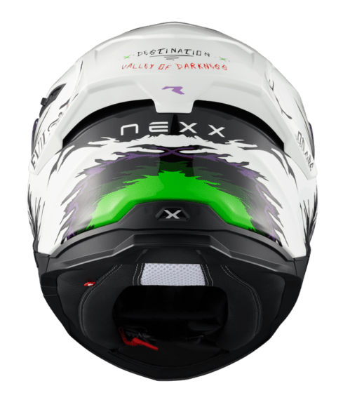 NEXX Sport Helmet Y.100R NIGHT RIDER WHITE, Size: XS | 01YR100410018