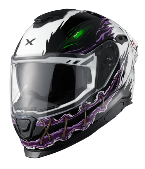 NEXX Sport Helmet Y.100R NIGHT RIDER WHITE, Size: XS | 01YR100410018