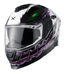 NEXX Sport Helmet Y.100R NIGHT RIDER WHITE, Size: XS | 01YR100410018
