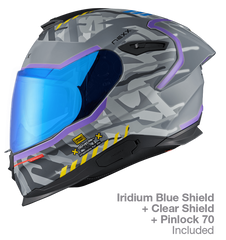 NEXX Sport Helmet Y.100R URBANGRAM NARDO GREY MT, Size: XS | 01YR102409757