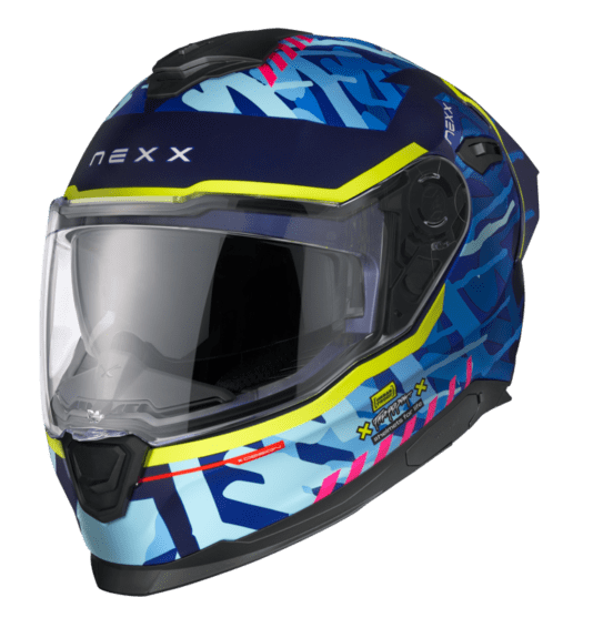NEXX Sport Helmet Y.100R URBANGRAM INDIGO BLU MT, Size: XS | 01YR103409851