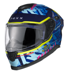 NEXX Sport Helmet Y.100R URBANGRAM INDIGO BLU MT, Size: XS | 01YR103409851