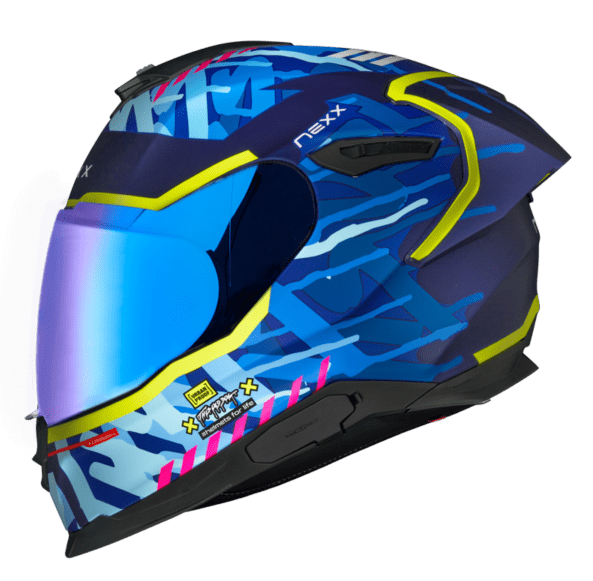 NEXX Sport Helmet Y.100R URBANGRAM INDIGO BLU MT, Size: XS | 01YR103409851