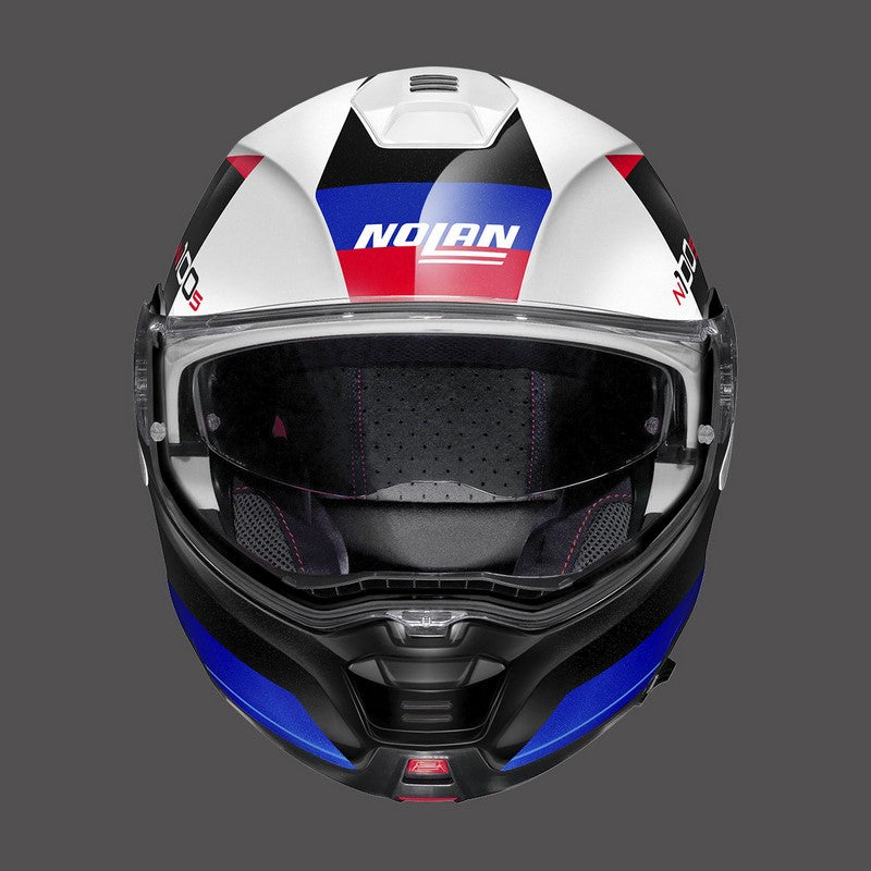 Nolan Modular Helmet N100.5 Hilltop N-com Blue Metal White | N15000563049