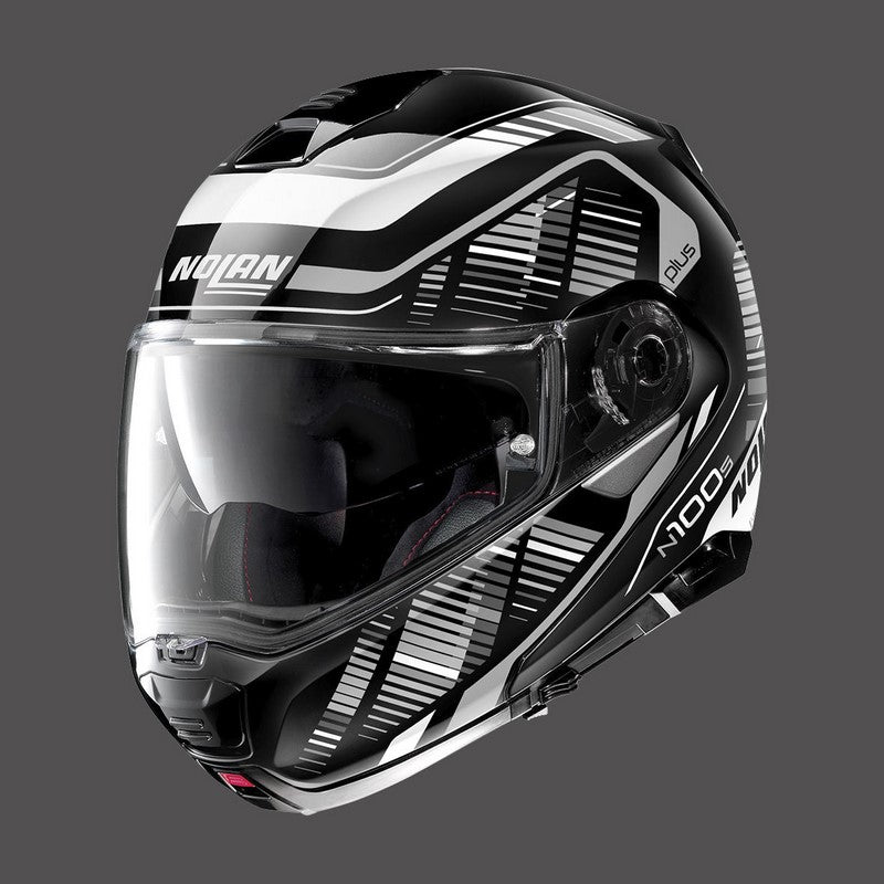 Nolan Modular Helmet N100.5 Plus Starboard N-com Black Grey | N1P000494044