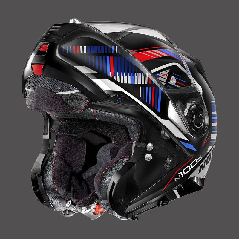 Nolan Modular Helmet N100.5 Plus Starboard N-com Blue Red | N1P000494048