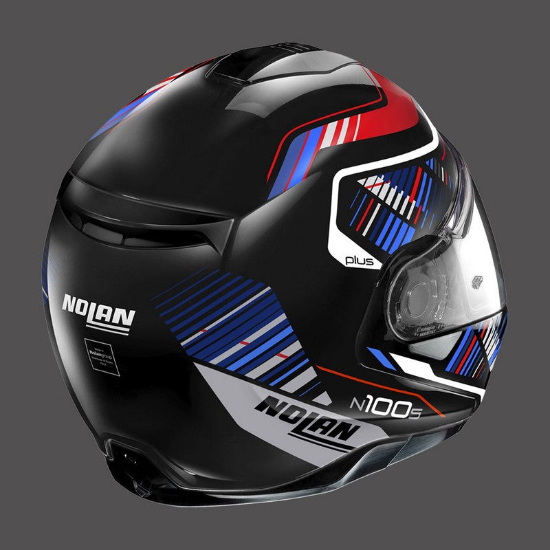 Nolan Modular Helmet N100.5 Plus Starboard N-com Blue Red | N1P000494048