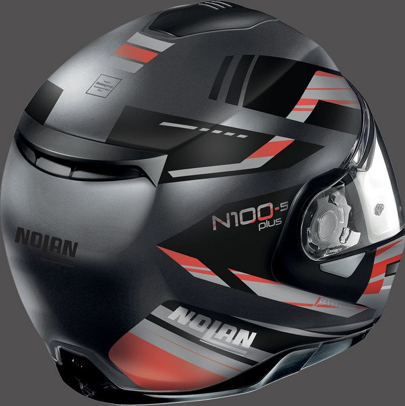 Nolan Flip-Up Helmet N100-5 P ILLUVIUM N-C, Grey Red | N1P000535060