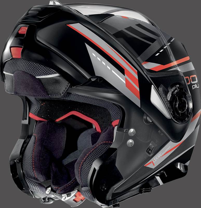 Nolan Flip-Up Helmet N100-5 P ILLUVIUM N-C, Grey Red | N1P000535060