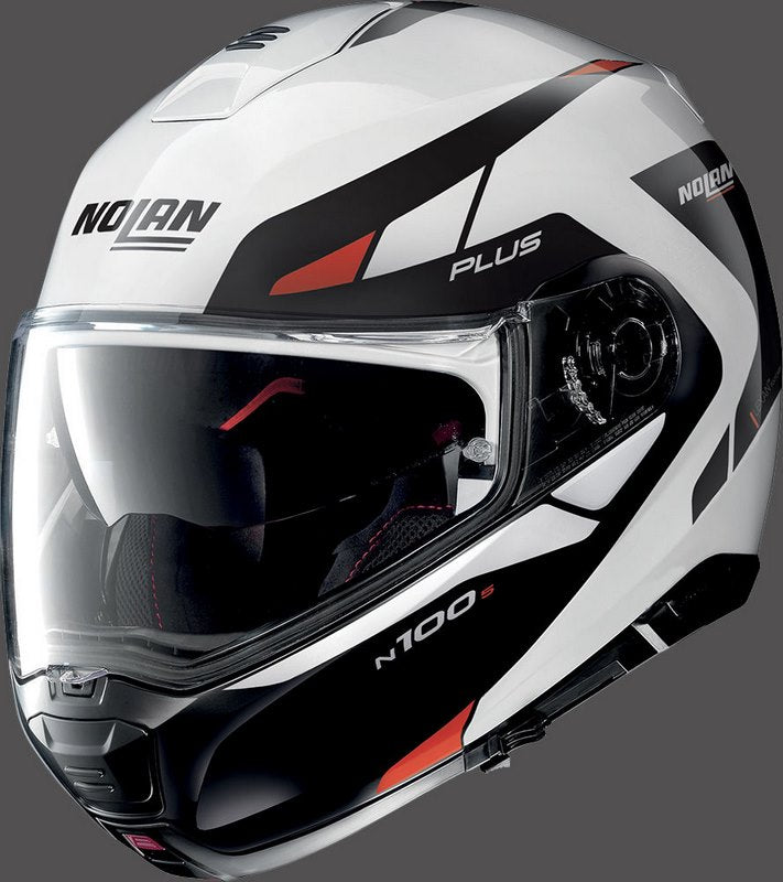 Nolan Flip-Up Helmet N100-5 P MILESTONE N, White Red | N1P000910053
