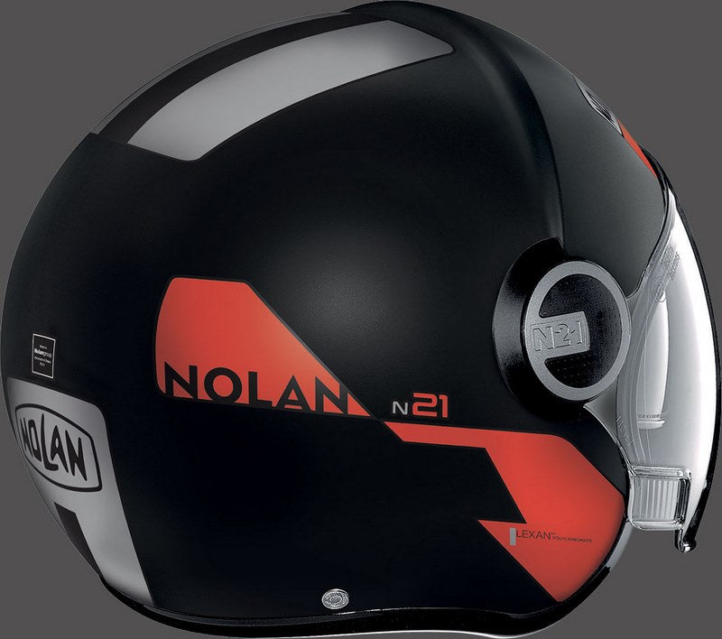 Nolan Jet Helmet N21 VISOR AGILITY, Black Red | N21000635114