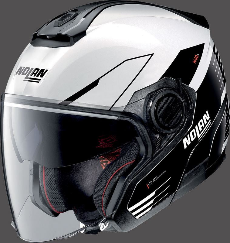 Nolan Jet Helmet N40-5 ZEFIRO N-COM, METAL WHITE | N45000911030