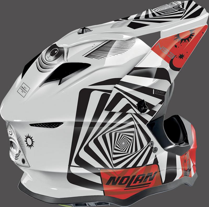 Nolan Full Face Helmet N53 RIDDLER, White Red | N53000644085