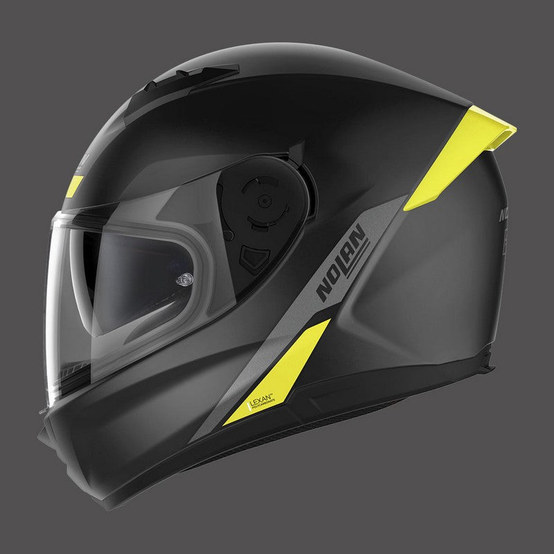 Nolan Full Face Helmet N60.6 Staple N-com Yellow Black Matt | N66000527042
