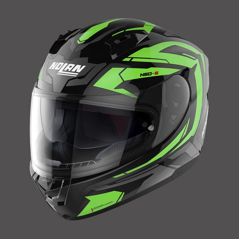 Nolan Full Face Helmet N60.6 Anchor N-com Green Black | N66000576024