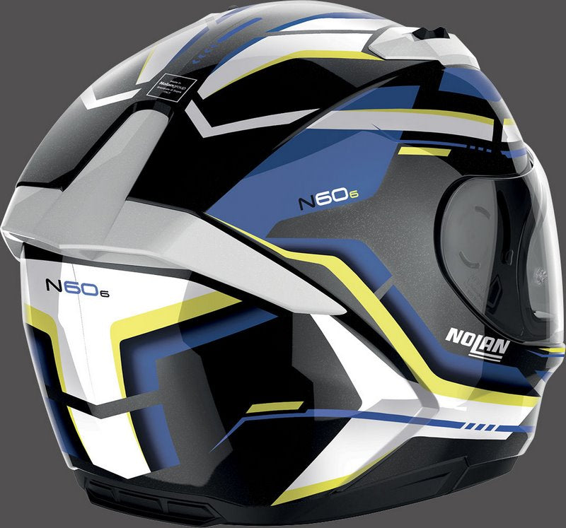 Nolan Full Face Helmet N60-6 LANCER, White Yellow Blue | N66000618064