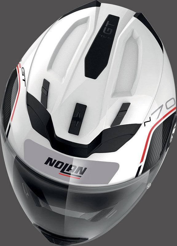 Nolan Modular Helmet N70-2 GT FLYWHEEL N-CO, METAL WHITE | N7G000586053