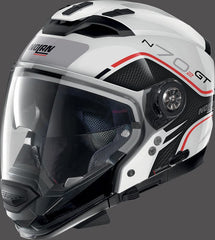 Nolan Modular Helmet N70-2 GT FLYWHEEL N-CO, METAL WHITE | N7G000586053