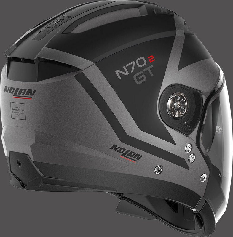 Nolan Modular Helmet N70-2 GT GLARING N-COM, SLATE GREY | N7G000798051